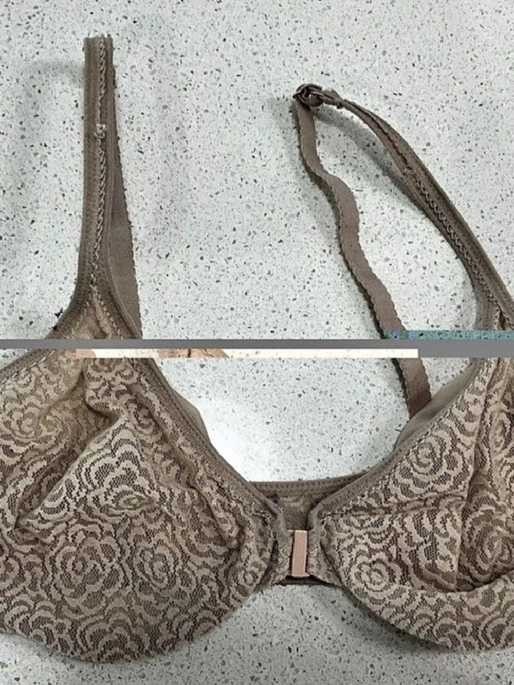 Victoria's Secret Unlined Perfect Coverage Bra Floral Lace 34DD